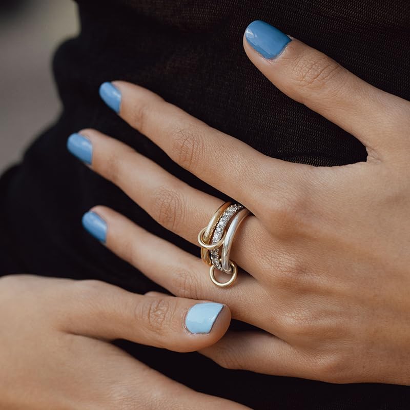 Chic Spinelli Ring For Women | Tarnish-Free Sterling Silver Stackable Rings With Cubic Zirconia | Elegant Jewelry Accessories For Party Wear