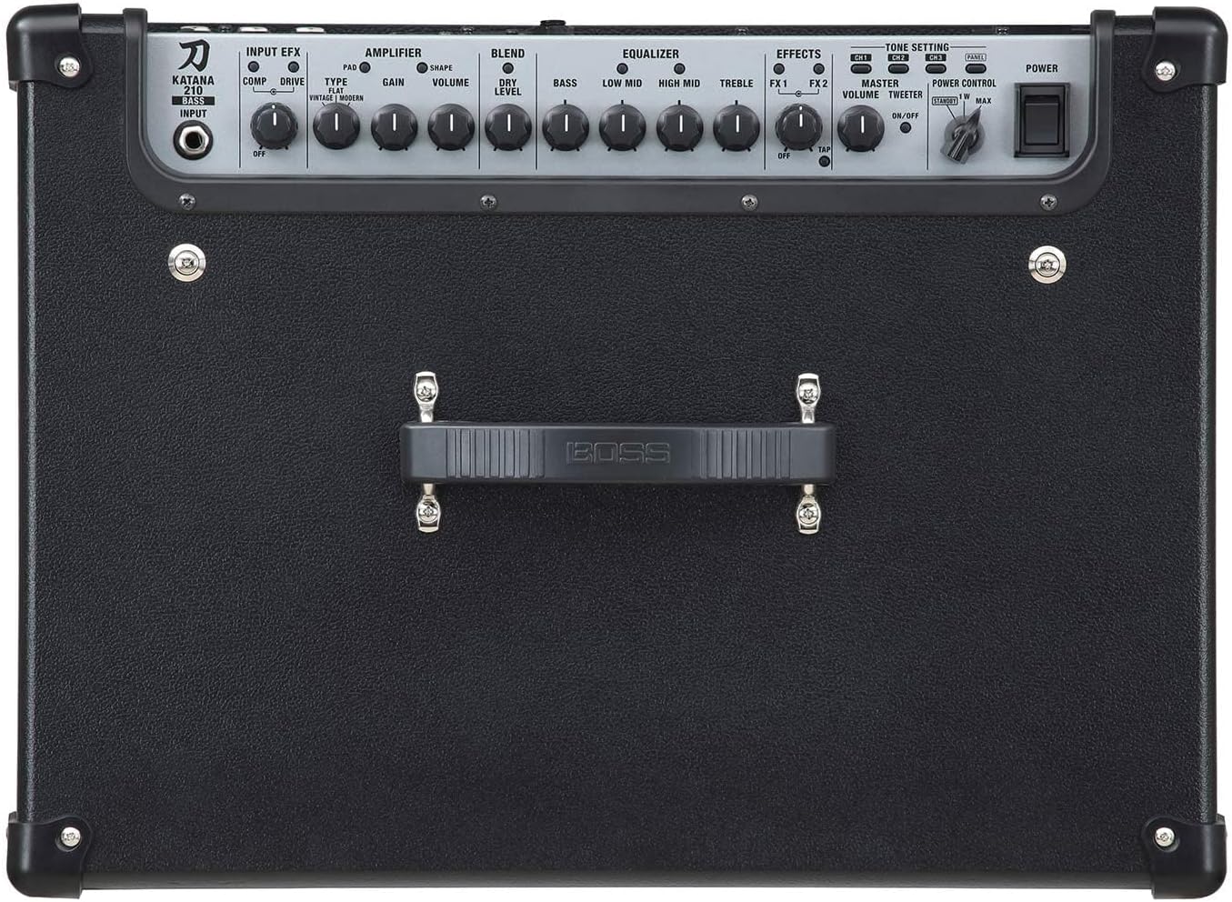 Boss Katana 210B Bass Amplifier Bundle with Gearlux Instrument Cable and Austin Bazaar Polishing Cloth