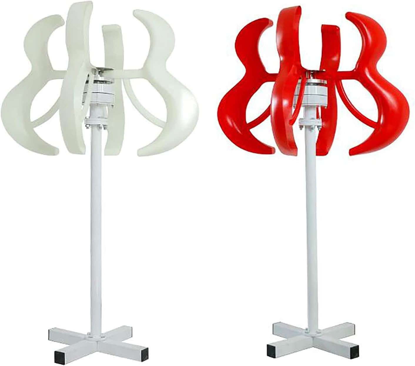 Wind Turbine Generator with Controller,5 Blade Windmill Generator Wind Turbine Businesses Turbine Generator Kit for Home Camping Red 5000W