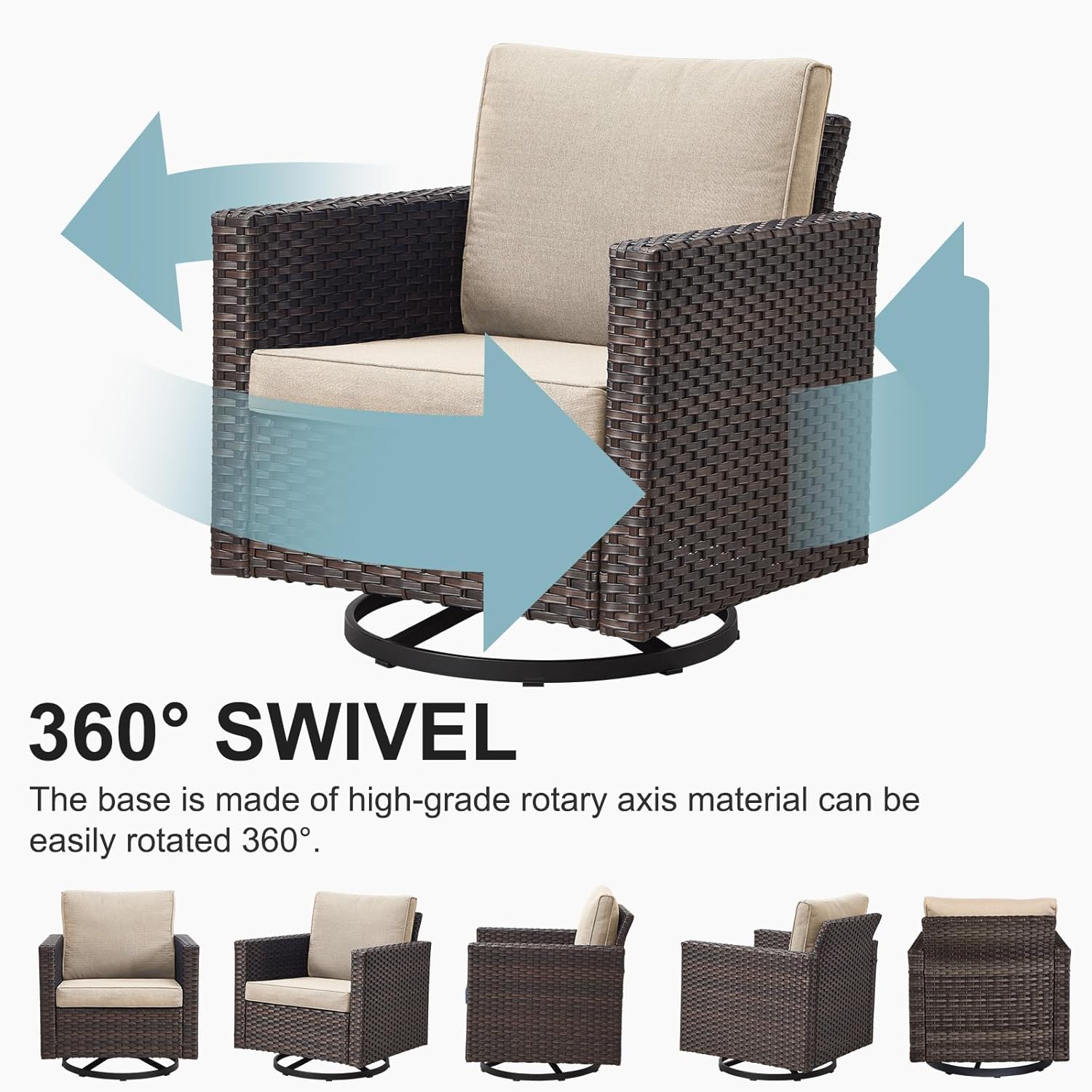 Belord Outdoor Sectional Sofa with 41