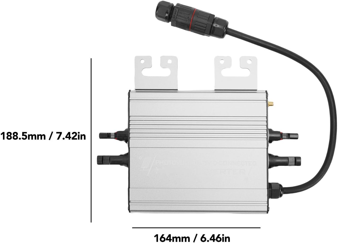 Micro Inverter, IP65 Water Proof Aluminum Alloy Rapid Shutdown Solar Grid Micro Inverter for Balcony Power Station