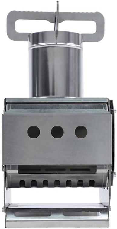 Outdoor Fireplaces Camping Desktop Wood Burning Stove Lightweight Stainless Steel Compact Portable Outdoor Hiking Backpack Cooking Firewood Fire Pits