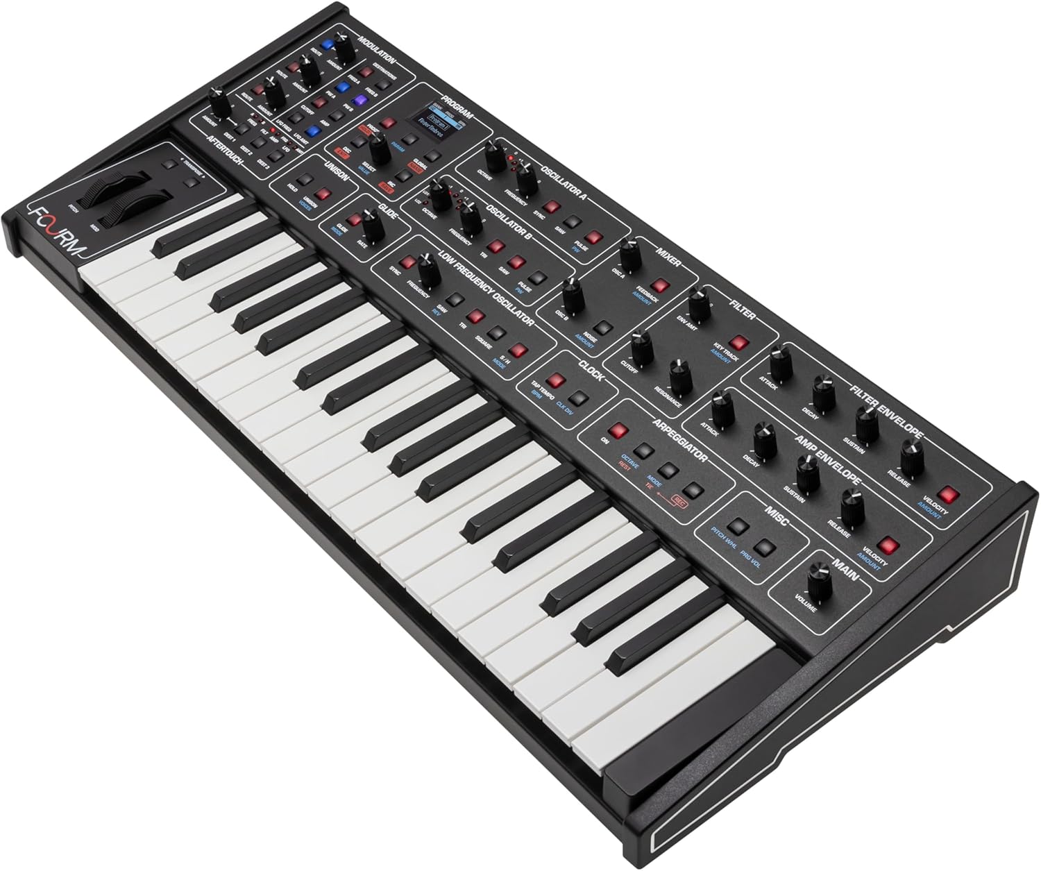 Sequential Fourm Compact Polyphonic Analog Synthesizer