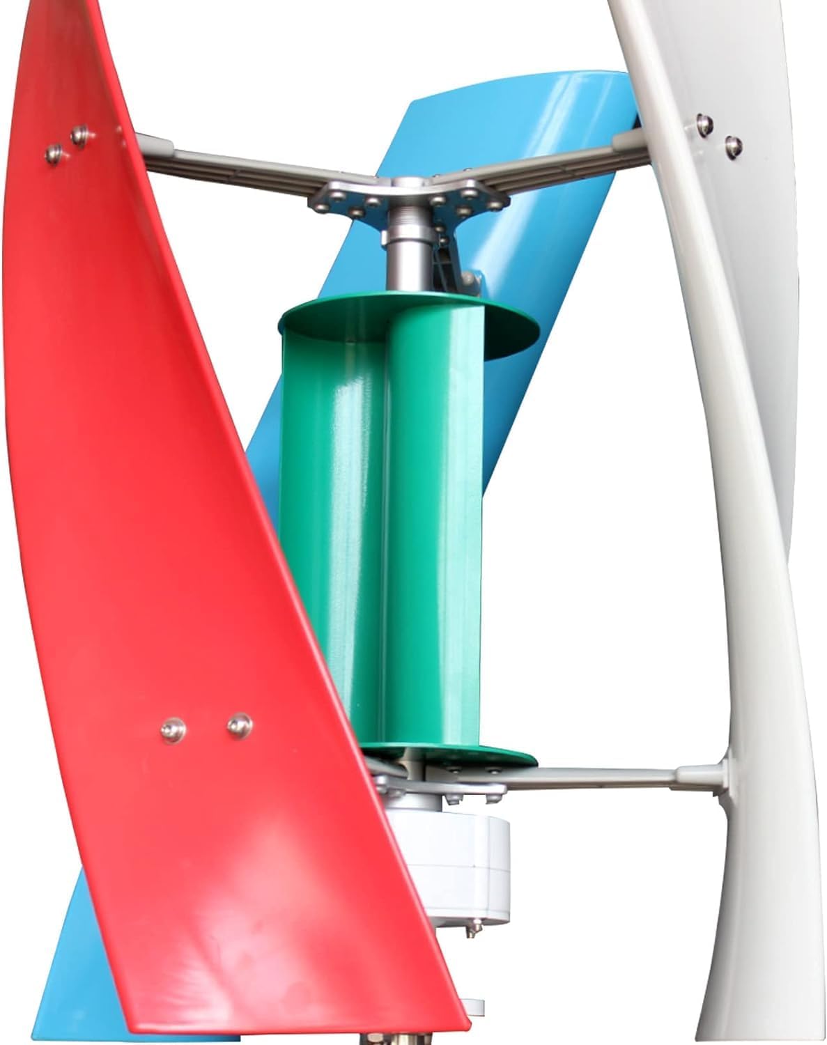 CHRISK 9000W 12V 24V No Noise Low Speed Vertical Axis Wind Power Turbine Generator,Space Saving Windmill Generator Suit for Home/RV