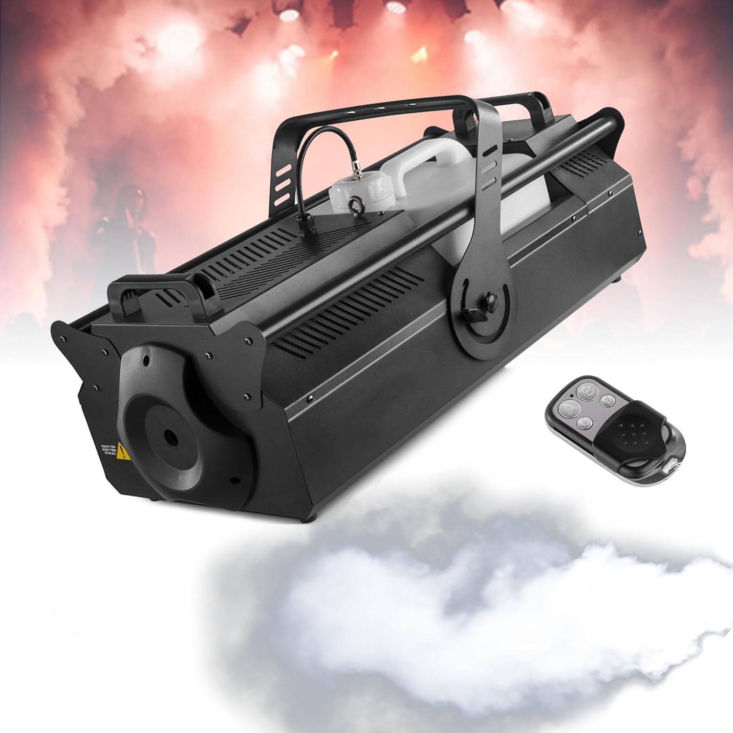 3000W Stage Fog Machine (10L Oil Drum) - LCD Opera-tion Panel + DMX512 + Remote Control, Constant Temperature Fog Machine (8-10M Spray Distance)