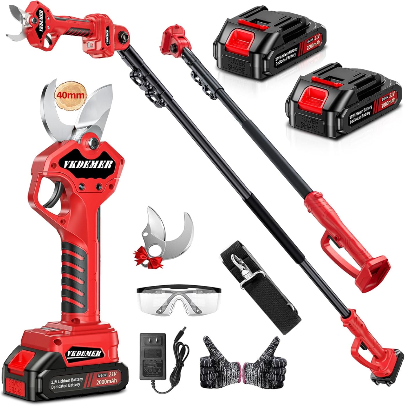 2-in-1 Pole Pruning Shears,1.6