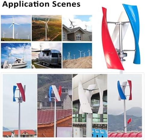 6000W Vertical Wind Turbine Generator Kit - 3-Blade Design for Home & Street Lighting, Efficient Renewable Energy, Eco-Friendly Power Solution, 12V Compatible, Sustainable Power Generation