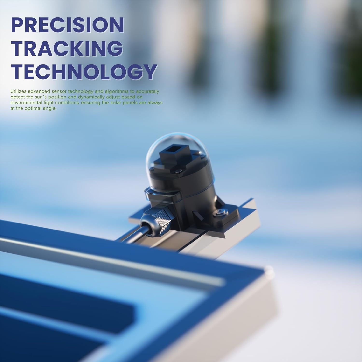 Dual Axis Solar Tracker Controller, Automatic Sun Tracking Controller, Solar Panel Solar Tracking System Control Kit with Sunlight Sensor, Wind Speed Sensor, 2 Limit Sensor, Remote Control