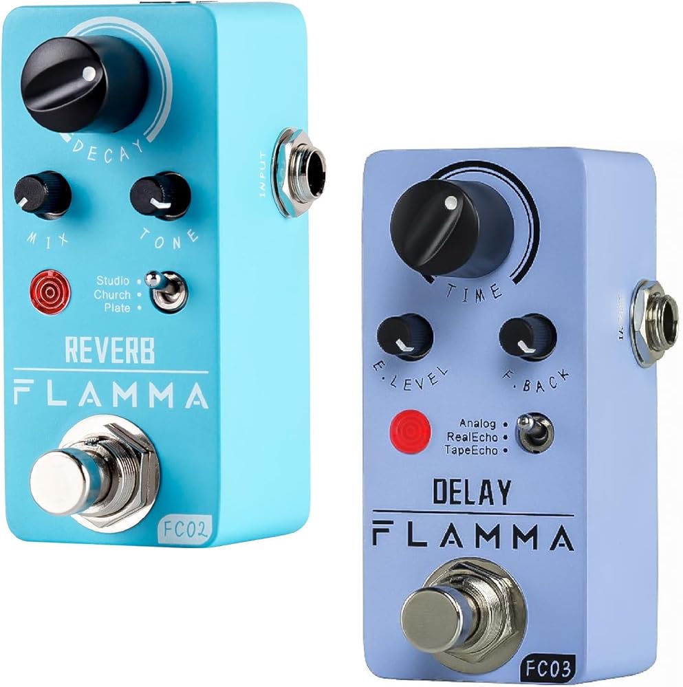 FLAMMA FC02 Reverb Pedal and FC03 Delay Pedal