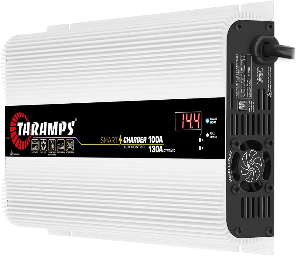 Taramps Smart Charger 100/130A battery charger 130A dynamic mode car audio system power supply 1850 watts max output power bivolt automatic 127/220VAC