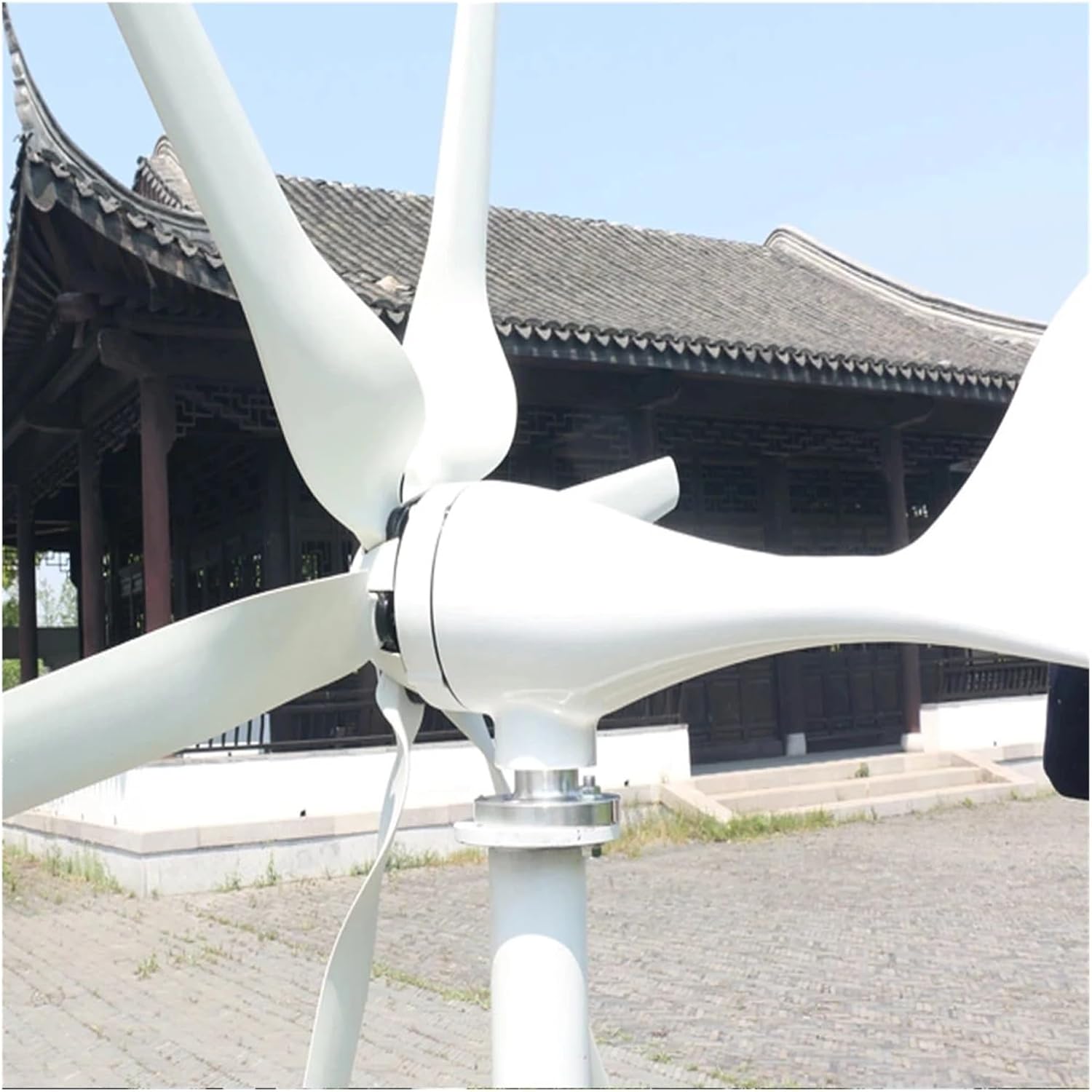 Wind Turbine Generator 800W 6 Blades 12V 24V 24V High Efficient for Home Yacht Farm Street Lamps Use Low Starting Speed for Home(with PWM Controller,48V)