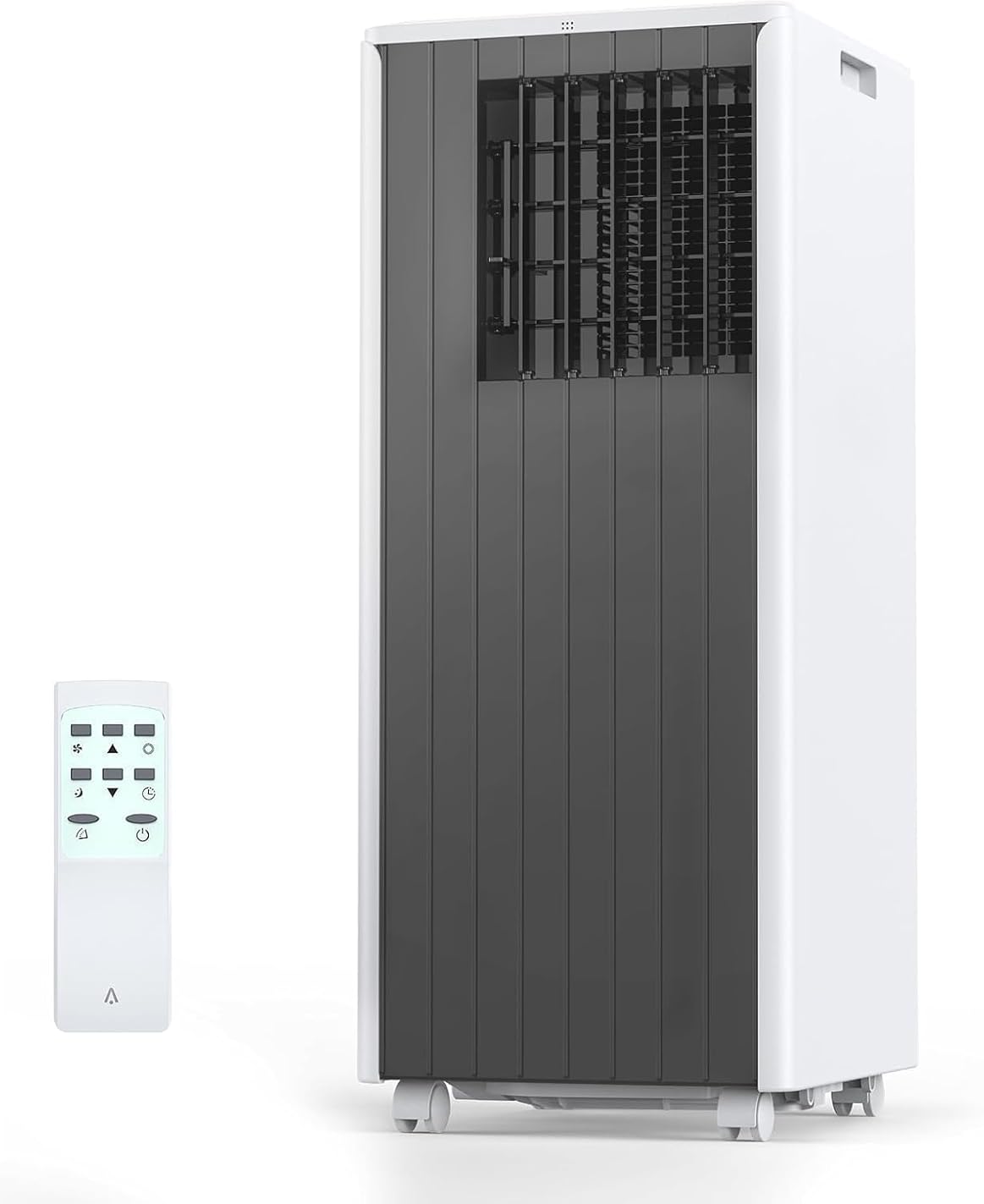 Portable Air Conditioner 8,000 BTU - 3-In-1 Cooling, Dehumidifier & Fan for Rooms Up to 350 Sq.Ft, Low Noise Sleep Mode & Complete Window Kit，Dark Grey