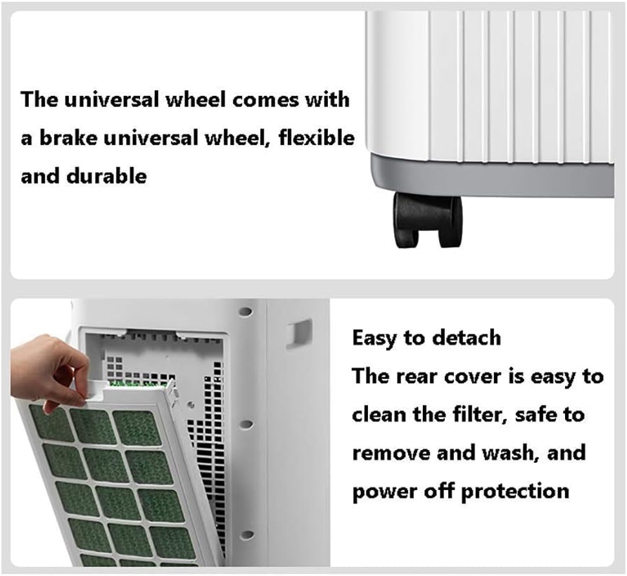 Air Cooler for Home Office Air Cooler 7L portable air cooler, 10,000 portable air conditioner, 3 fan speeds, 3 fan speeds, 24-hour timer, remote control