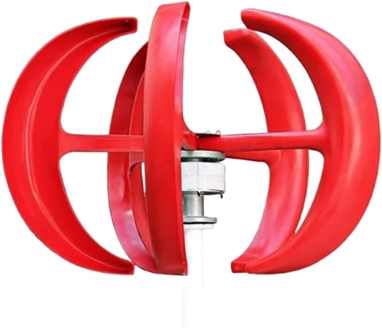 Wind Turbine Generator Kit, 1000W Wind Turbine 12v 24v Vertical Axies Wind Generator Small Windmill Free Energy With MPPT Charge Controller Homeuse for Hybrid Solar Wind System(Red,MPPT CONTROLLER_48V