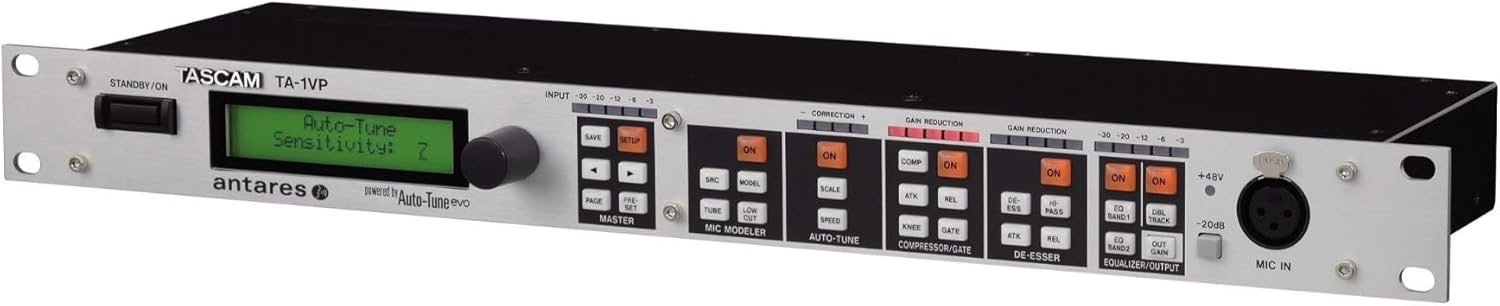 Tascam TA-1VP Rackmount Vocal Producer Processor With Antares Autotune