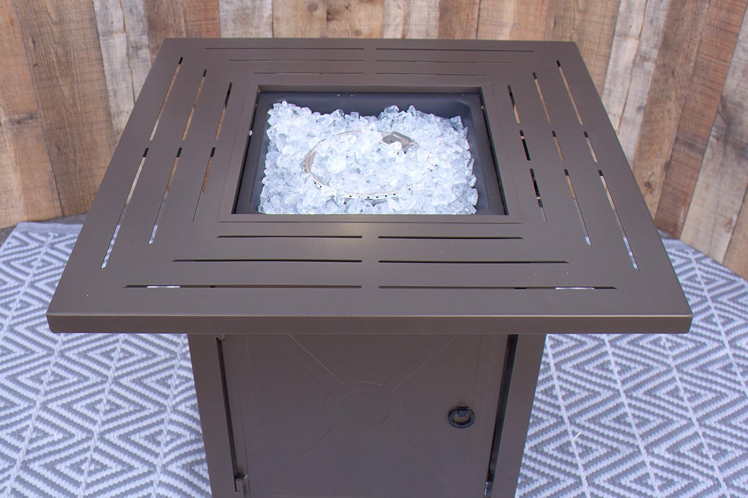 Pebble Lane Living, Ashbury Round Fire Pit Table, 30