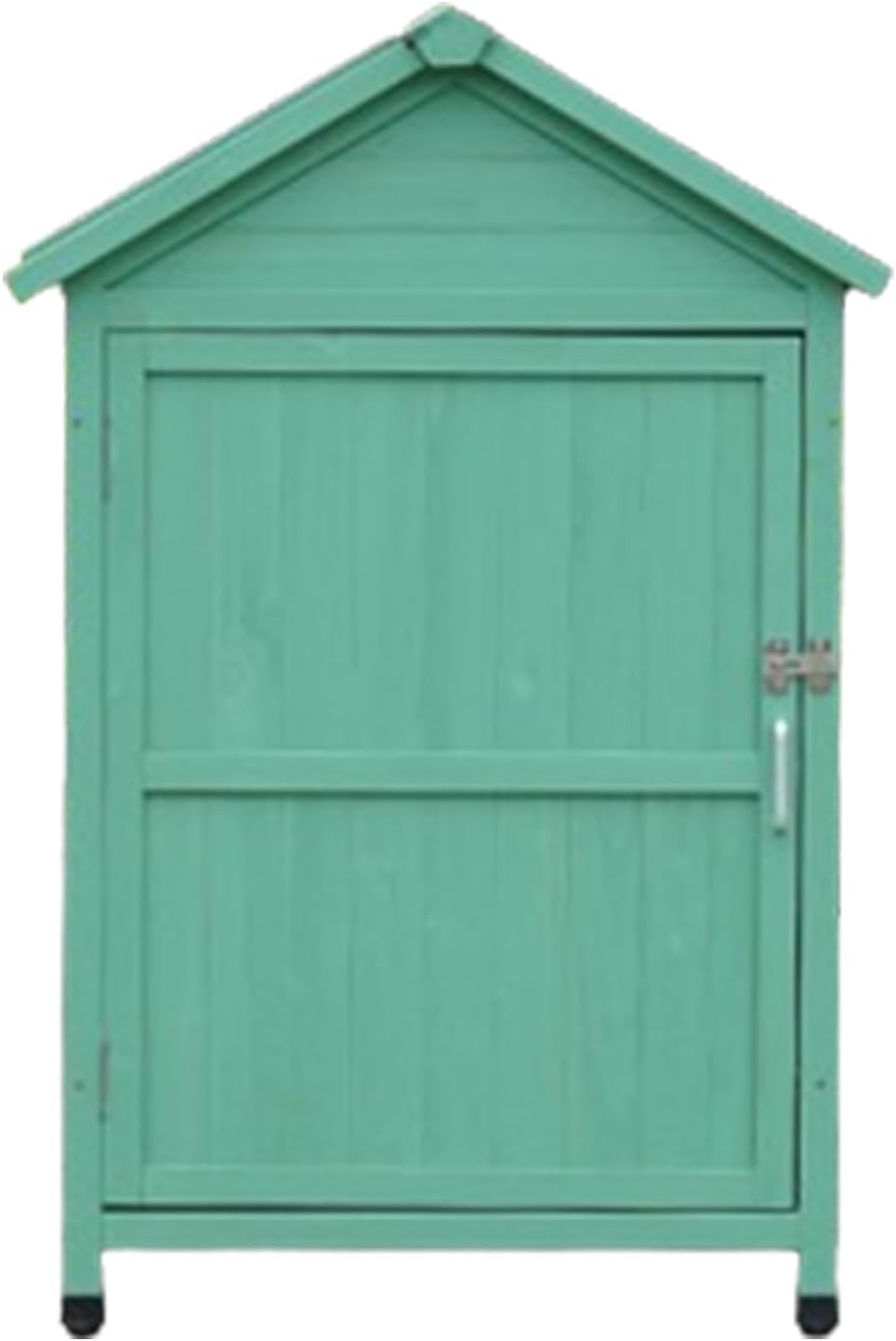 Outdoor Storage Cabinet,Wooden Garden Storage Cabinet with Lockable Doors & Lean-to Roof,Garden Shed with Waterproof Roof,Waterproof Outside Tool Shed for Patio (One Color Green)