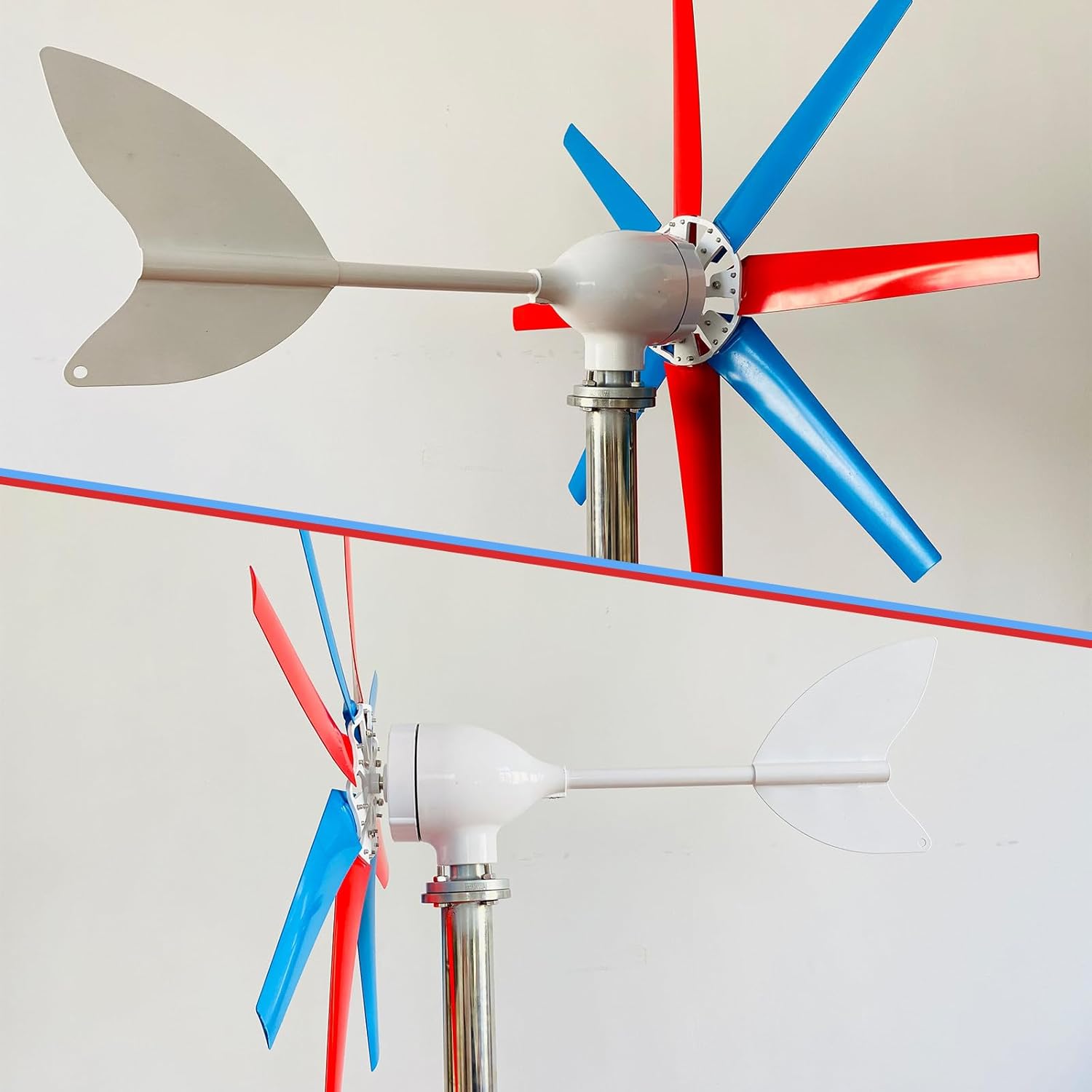 Professional Wind Turbines & Generator Kit, 200/300/400W 12/24/48V, 8-Blade, Vertical-Compatible, electromagnetic for Home, RV, Camping, and Off-Grid Applications 400W