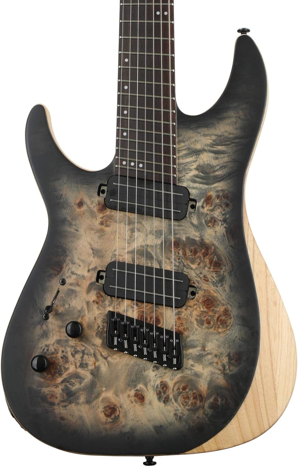 Schecter Reaper-7 Multiscale Left-Handed - Satin Charcoal Burst