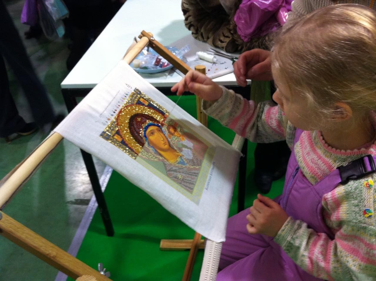 Bead Embroidery Kit DIY Icon Our Lady Of Tenderness 7.9