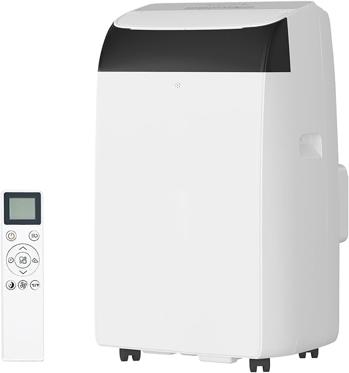14000 BTU Portable Air Conditioners with Remote Control, 3-in-1 Free Standing AC Unit with Fan & Dehumidifier, Cools Room up to 700 sq.ft, Smart/Sleep Mode,3 Speed,Auto Swing,24H Timer