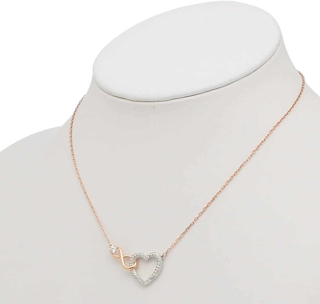 Swarovski Women's Necklace Accessories 5518865 Rose Gold Silver