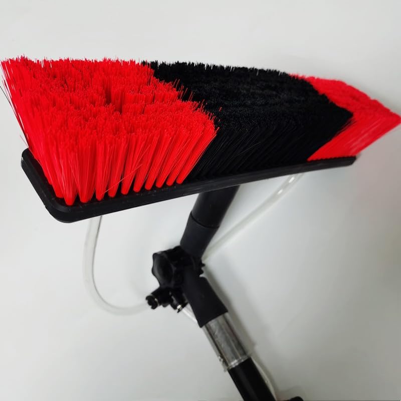 Telescopic Window Cleaning Brush,Water Fed Pole Brush,Cleaning Solar Panels,Window Cleaning Brush for Cleaning Conservatory Roof,Yellow,7.2m