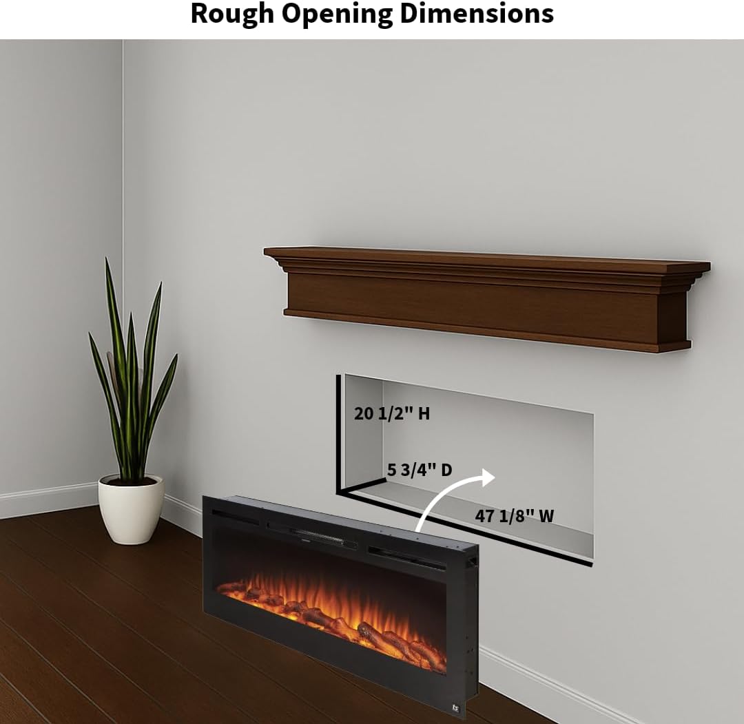 Touchstone Smart Electric Fireplace-The Sideline 50