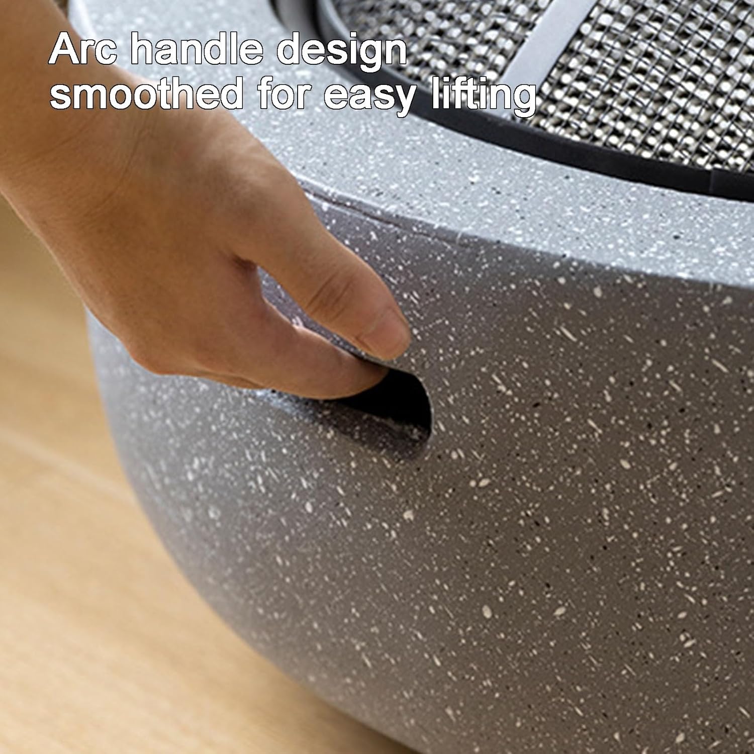 Tabletop Clay Stove, Clay Charcoal Stove Portable Grill, 18/24in Outdoor Fire Pit Table, Barbecue and Charcoal Stove, Gray(Small)