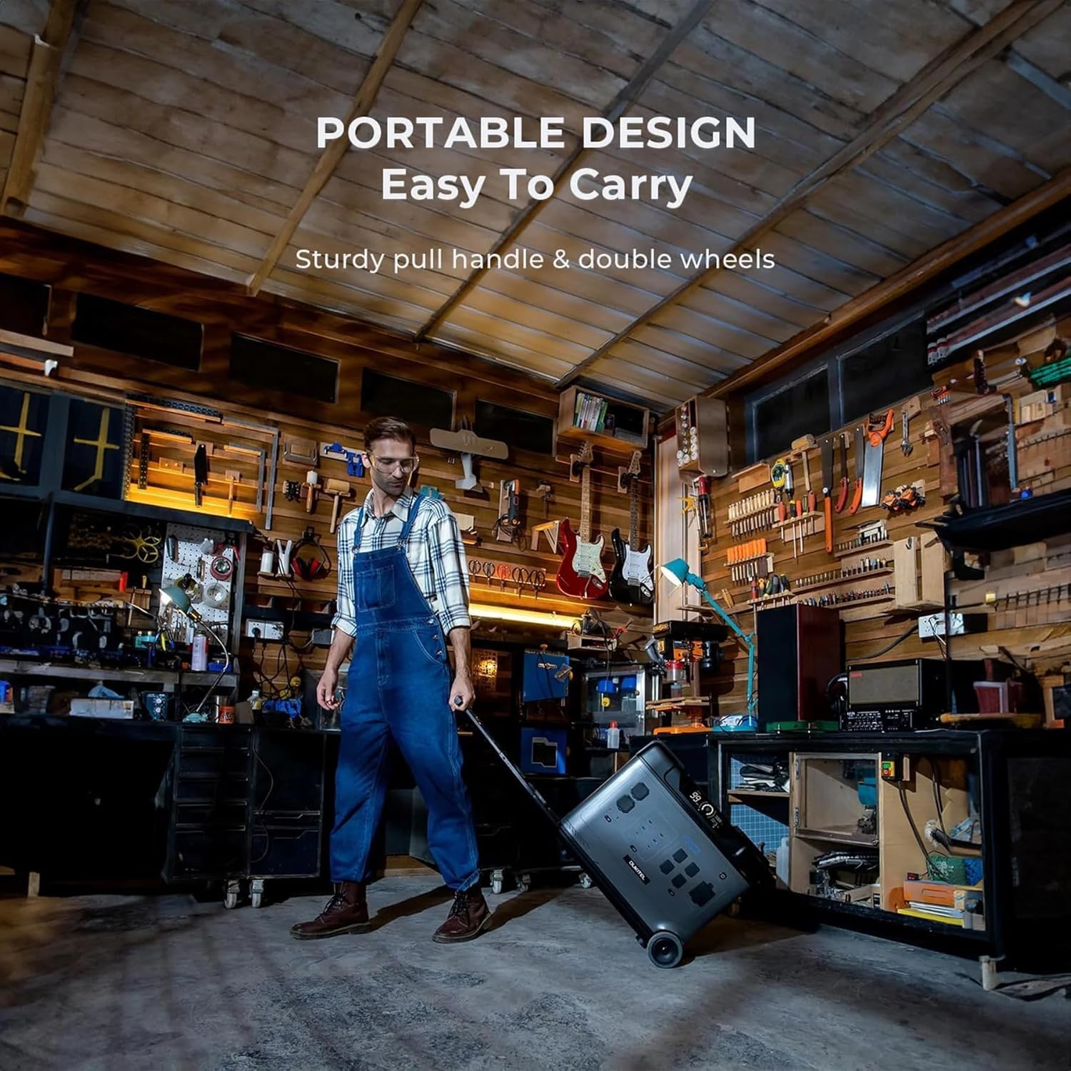 OUKITEL (2025 New)Portable Power Station P5000 Pro With 2 * 500W Solar Panel, 5x3600W AC Output (6000W Surge),5120Wh Large Capacity Solar Generator,1000W MPPT Solar for Emergency, Home Backup, Camping