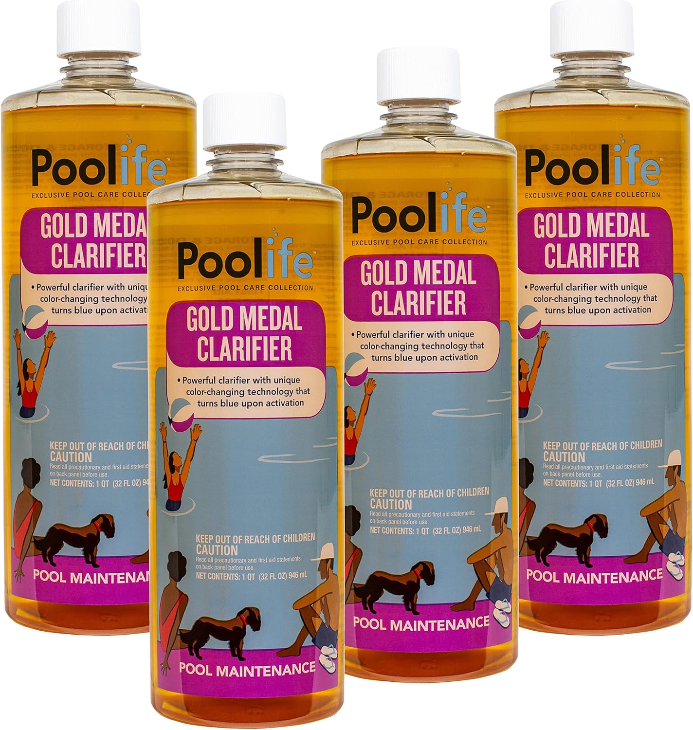 poolife Gold Medal Clarifier(1 qt) (4 Pack)