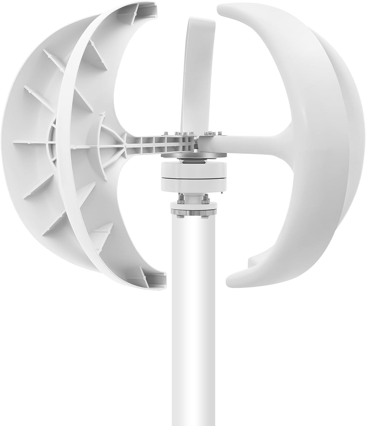 Wind Turbine Generator, 600W Vertical Axis Wind Power Turbine Generator, Lantern Windmill Generators with 5 Blades & Controller for Home Camping Boat Use