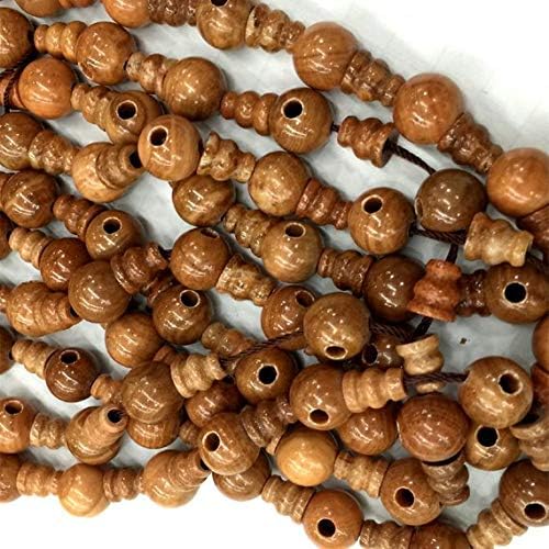 1 strands natural yellow tiger skin jaser pagoda tee three links buddha head tibet guru barrel big hole beads size: 10mm+6x8mm (10 sets/lot) 04205
