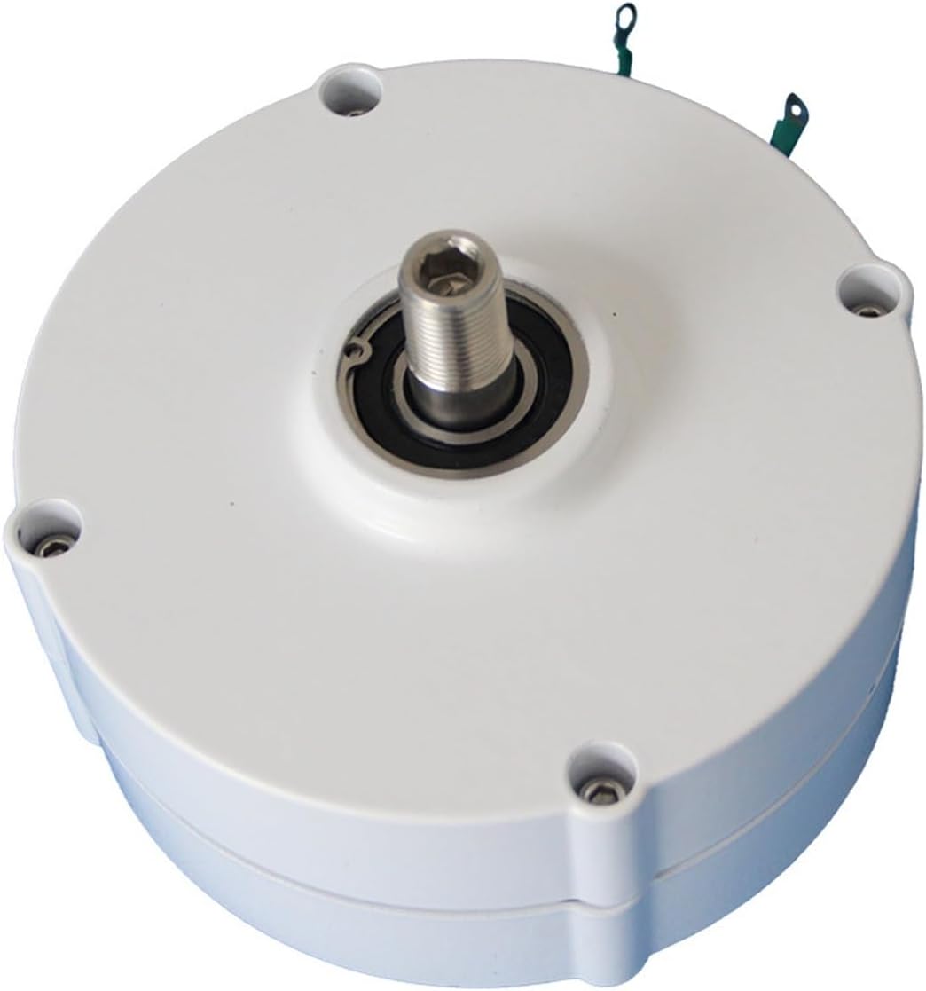 Generator 4KW 5KW 6KW 12V 24V 48V 3 Phase Gearless Permanent Magnet AC Alternators for Wind Water Turbine Low Starting Speed for Home(Single Shaft,24V_6KW)