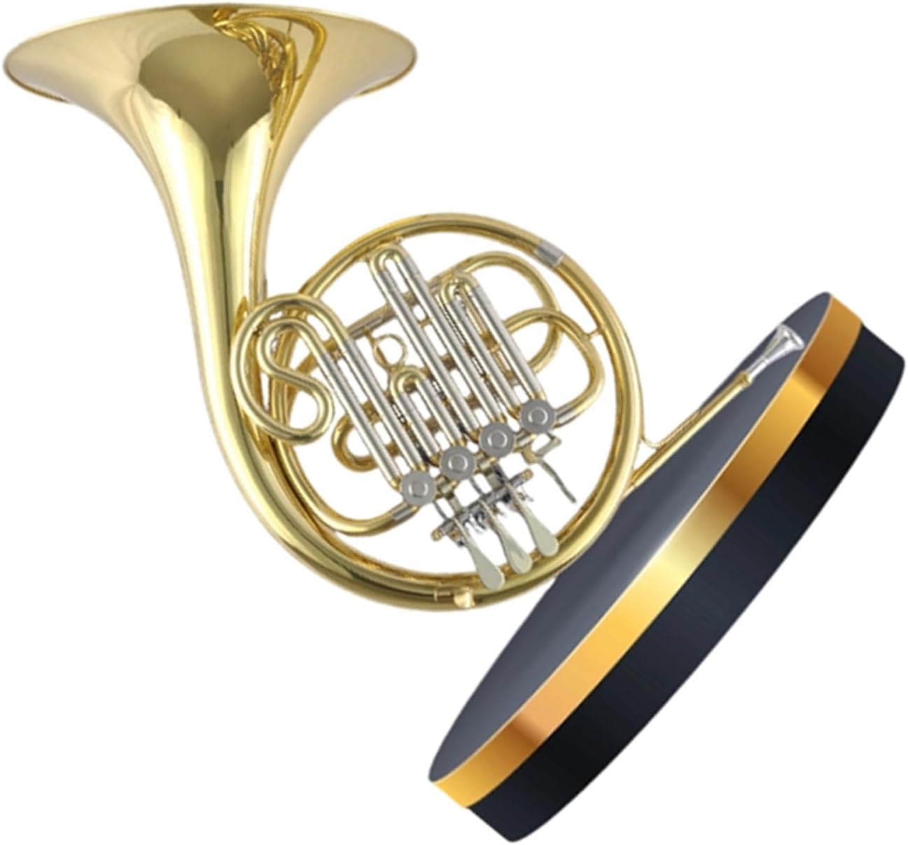 4 Key French Horn Four Key Single Row B Flat French Horn Wind Instrument