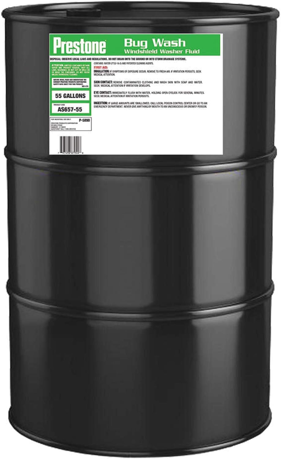 Windshield Washer,55 gal. Size,Drum