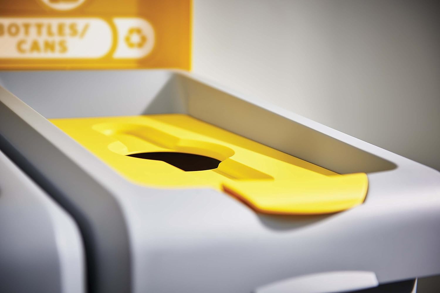 Rubbermaid Commercial Products 2007916 Slim Jim Recycling Station, 2 Stream Landfill/Bottles Cans