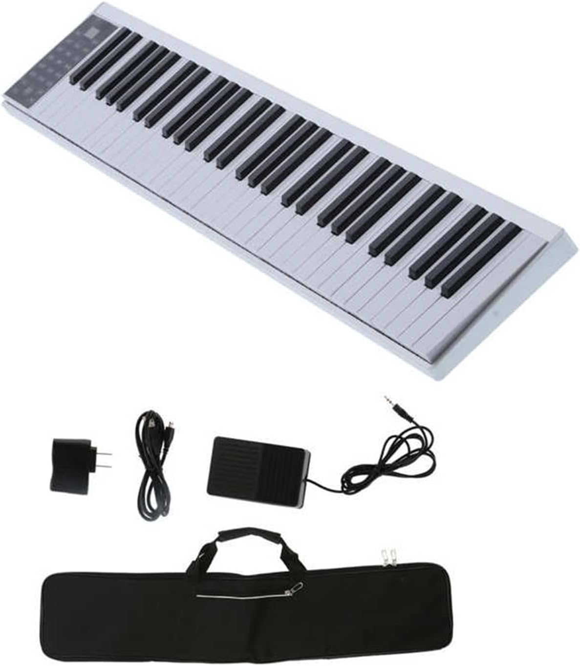 Keyboard Piano 61 Key Smart Digital Electronic Piano MIDI Keyboard Rechargeable LED Digital Tube Display Bluetooth Piano