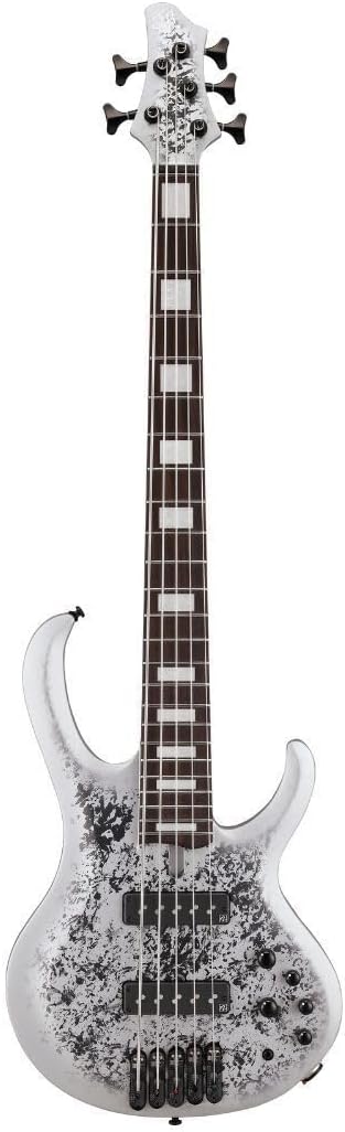 Ibanez 25th-anniversary BTB Standard 5-string Electric Bass Guitar - Silver Blizzard Matte