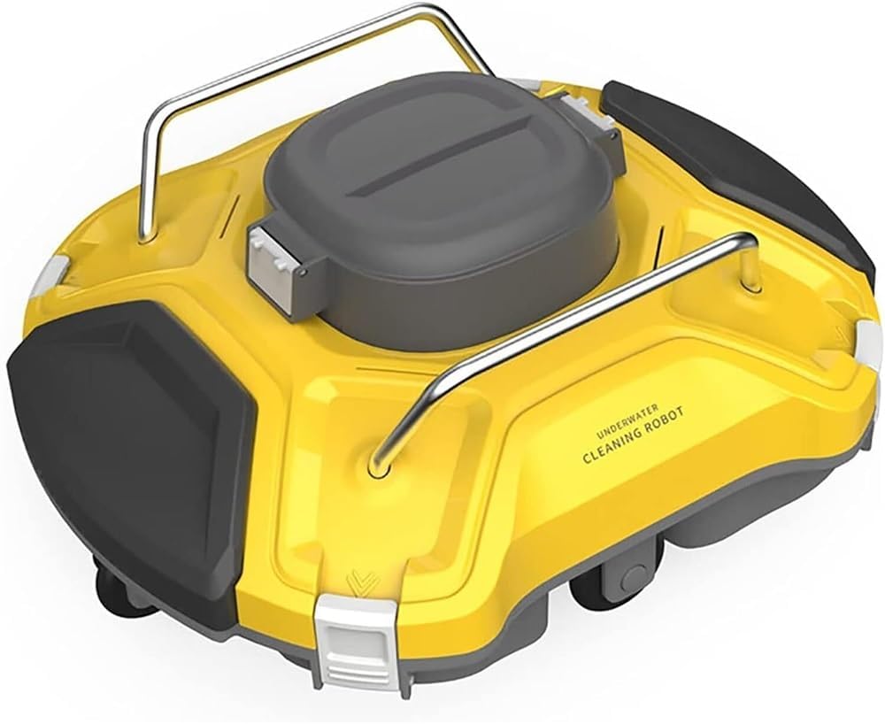 Cordless Automatic Pool Cleaner, Robotic Pool Cleaner, Lasts 110 Mins, for Pool Surface up to 730Sq Ft, Pool Vacuum for Above Ground Pools Powerful Suction