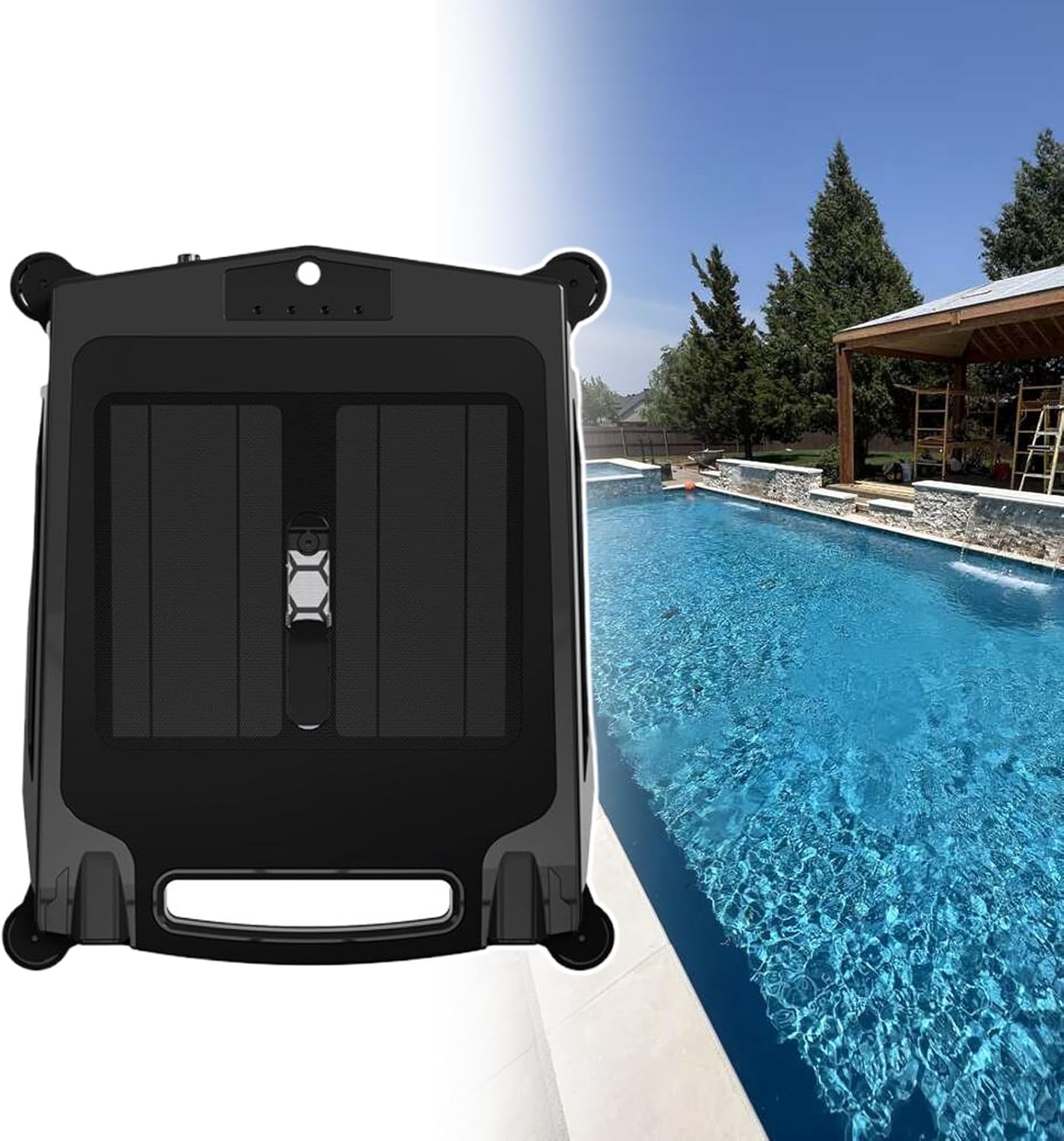 Automatic Pool Cleaners, with Auto-Escape/Auto-Turn/Handles/2500Mah Power Supply/Brushless Motor