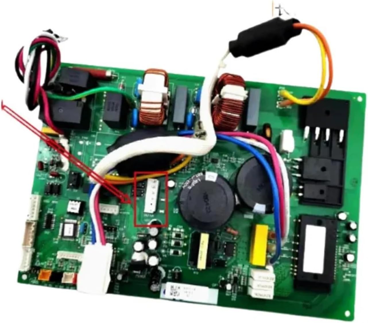 Compatible for Hisense， Variable Frequency air Conditioner KFR-26W/12FZBP-3 External Unit Motherboard 1423772 / 1456110 -077H Components(Yellow)