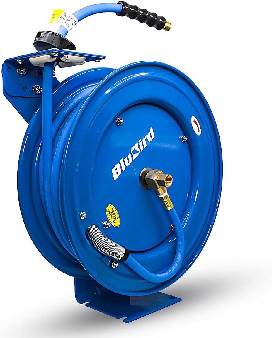 BLUBIRD BBR1265 18ga. Retractable Hose Reel with 1/2