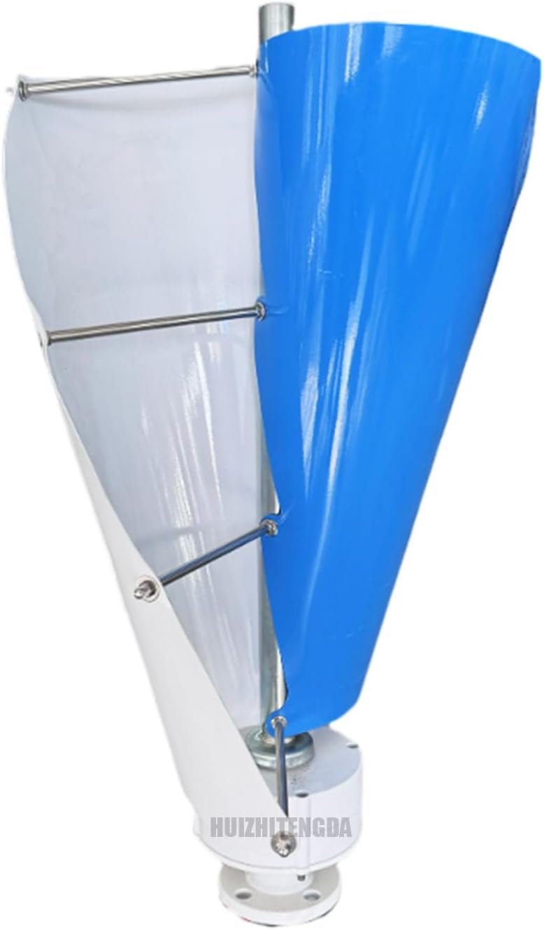 2 Blades Spiral Wind Generator,2000W 12V 24V 48V Vertical Axis Wind Turbine with Wind Controller Applicable to Wind and Solar Power Generation Systems