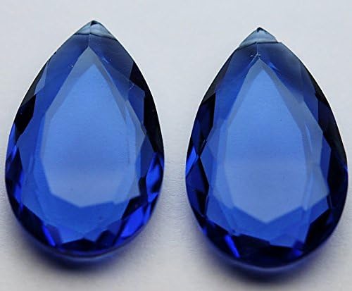 10 pcs,sky blue topaz quartz faceted pear briolettes 25mm large size