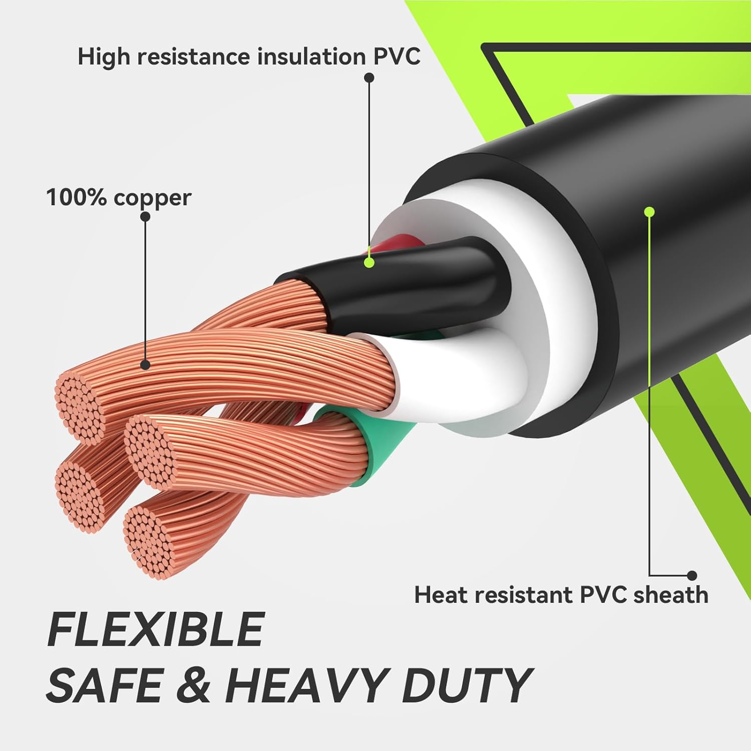 RVMATE 30 Amp Generator Cord 4 Prong 75 Feet, NEMA L14-30P/L14-30R, 125/250V Up to 7500W 10 Gauge SJTW Generator Extension Cord, ETL Listed