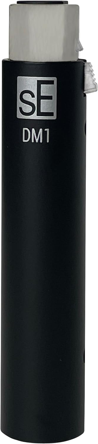 Briskdrop sE Electronics DM1 Dynamite Active In-line Microphone Preamp, Black - Bundle with 2 XLR Cables and 10 Cable Ties, DM1-BLK