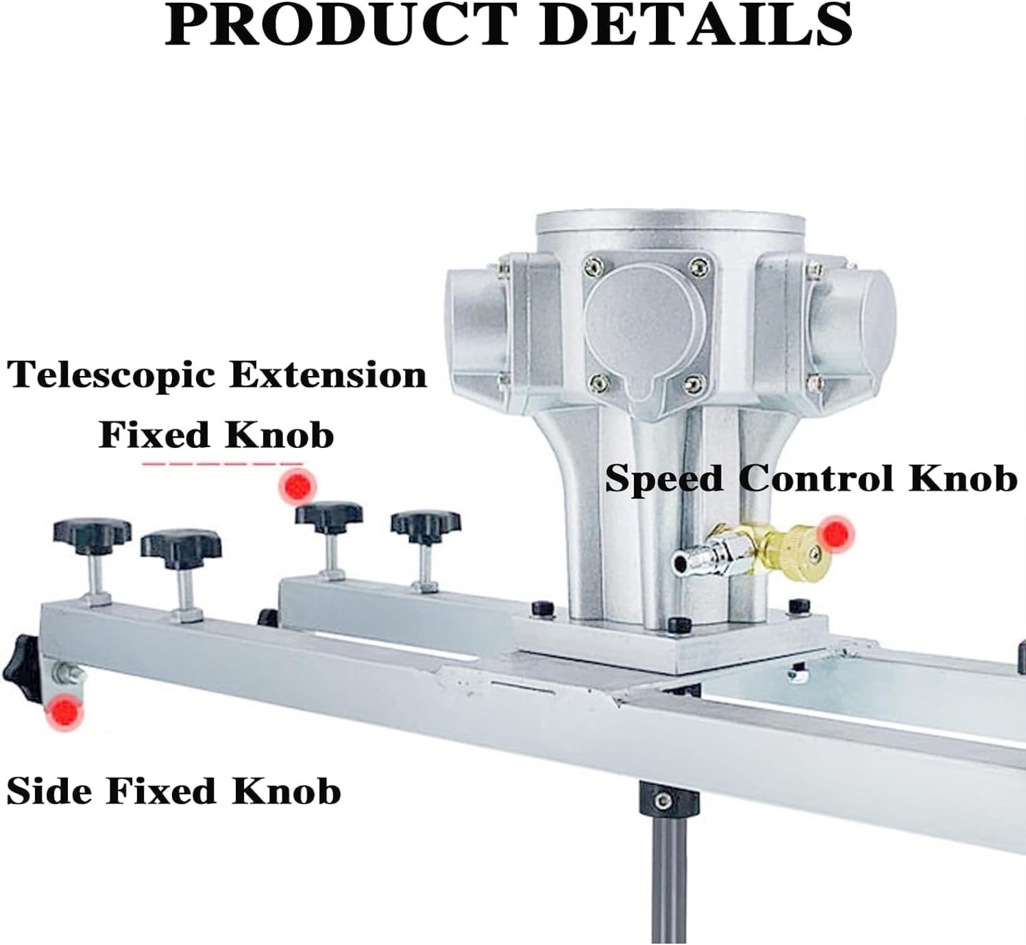 Air Agitator for IBC Tank, 1 Ton/1000L 1HP Pneumatic Paint Mixer, Paint Stirring Machine, Folding Propeller, for Ink Dissolver