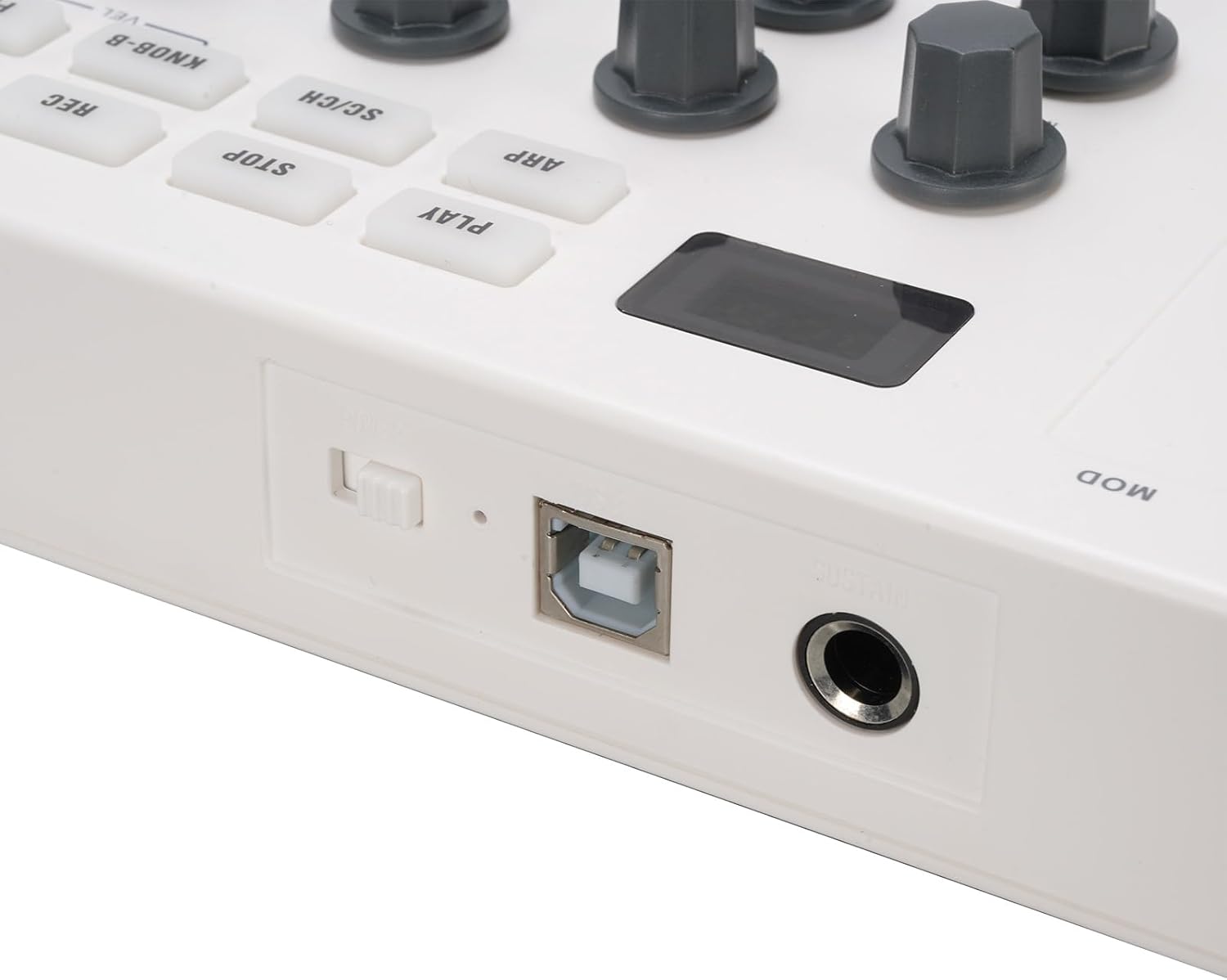 25 Keys Midi Keyboard Controller, Portable Beat Maker Machine with 8 Backlit Drum Pads, 8 Knobs, Wireless Midi Keyboard For Music Production