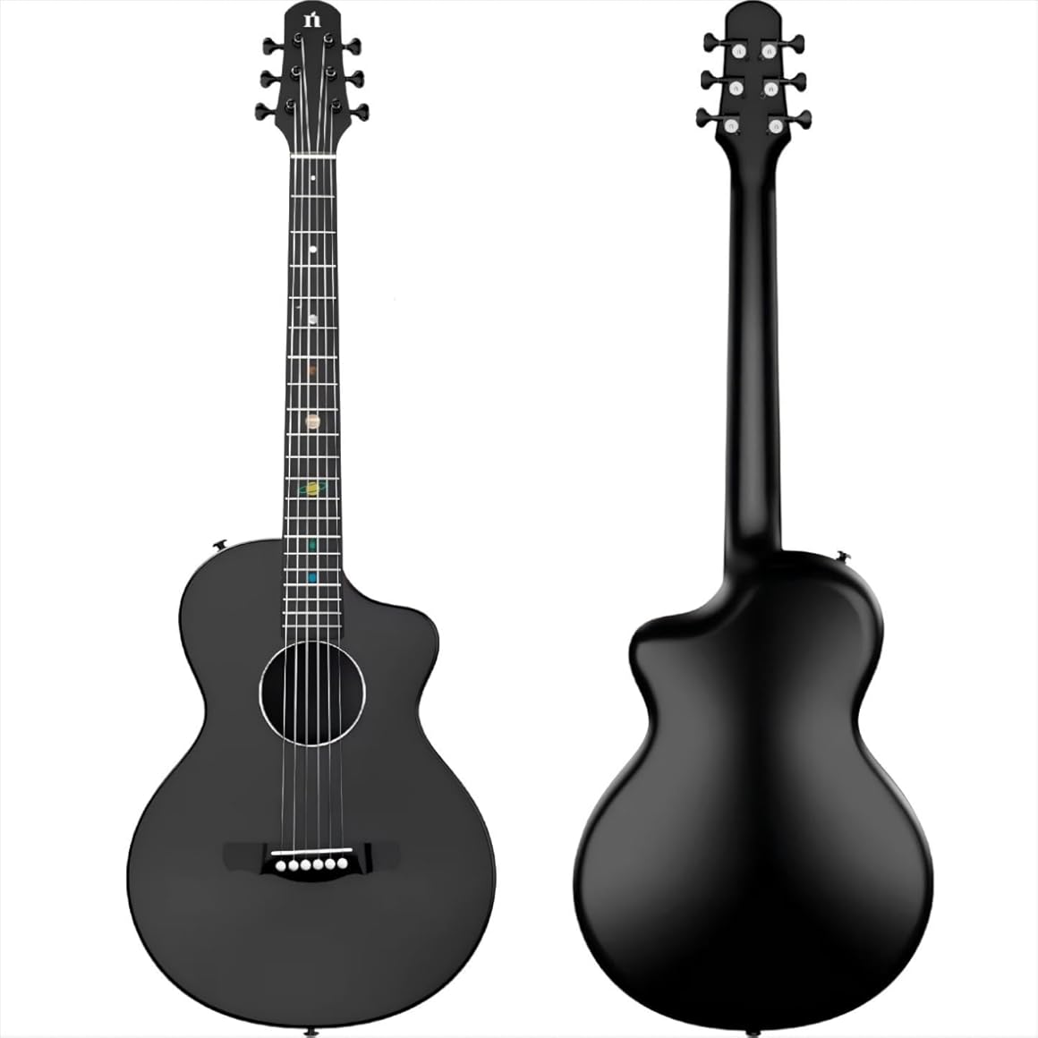 Natasha Asteroid Carbon Fiber 38-inch Folk Guitar,Acoustic Guitars/Travel Guitars,Integrated Casting With Carbon Fiber Composite Material, light and portable.